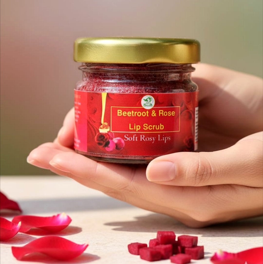Beetroot Rose Lip Scrub - Image 5
