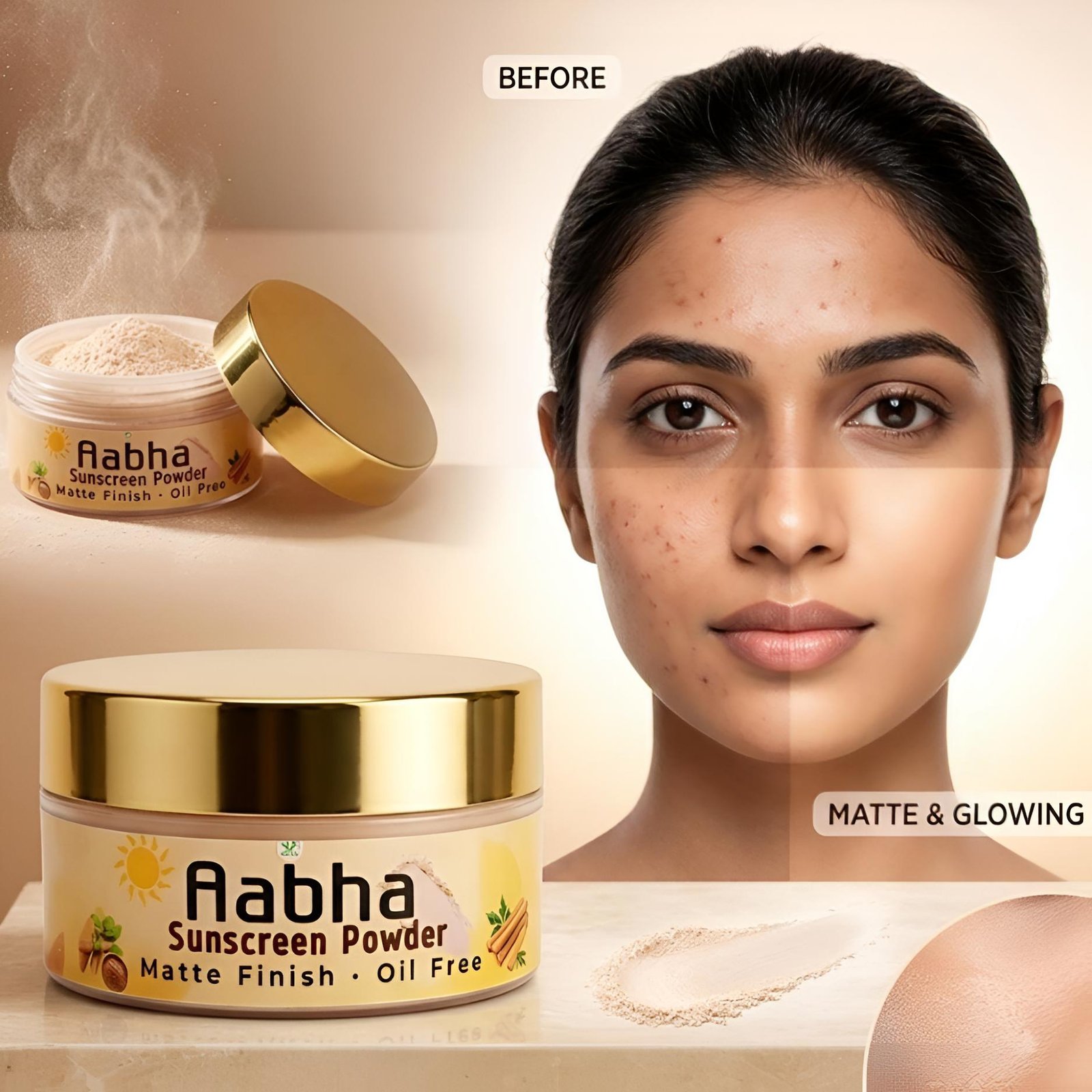 Aabha - Sunscreen Face Powder - Image 2