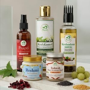 Hair Care Kit - Daily Hair Care Routine - <span style="font-size: 0.6em; color: #666;">(Keshoshree Hair Oil| Keshkomol Shampoo| Sukesh Hair Protein Mask| Prapti Hair Growth Vitalizer| Reshmi Hair Conditioner)</span>
